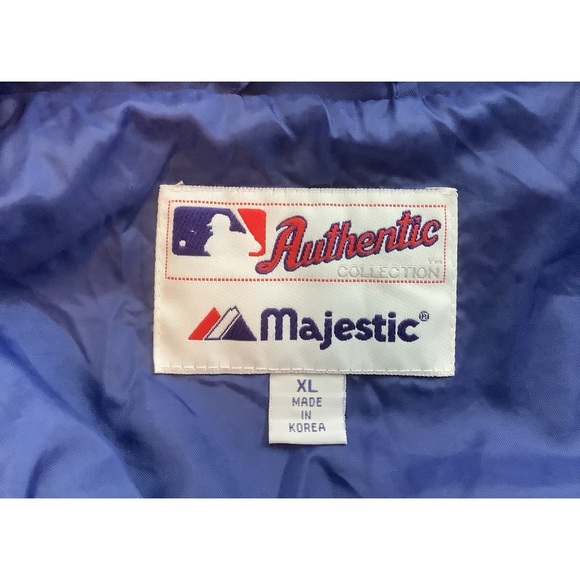 MLB Chicago Cubs Majestic 1/4 Zip Pullover Jacket- XL - Picture 3 of 5